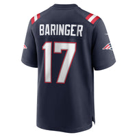 Bryce Baringer New England Patriots Football Jersey, Navy Sportswear Jersey Shirt, Lightweight Breathable Athletic Jersey, Casual Gift for Men