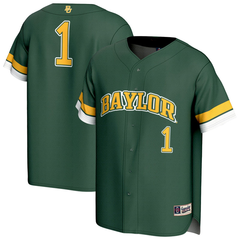 Baylor Bears Baseball Jersey, Green Sportswear Jersey Shirt, Lightweight Breathable Athletic Jersey, Casual Gift for Men, Style 202693994