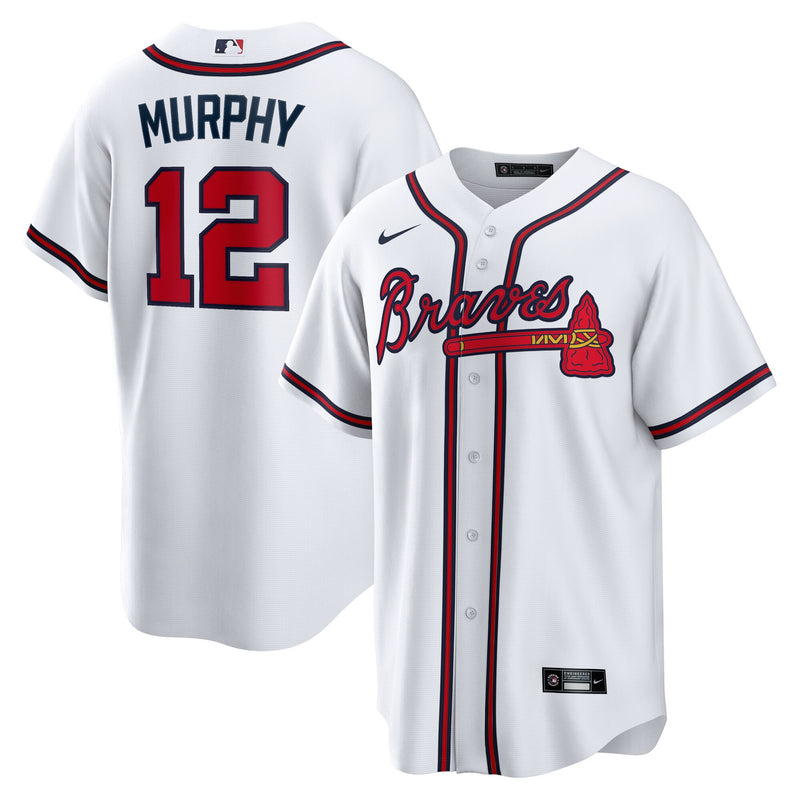 Sean Murphy Atlanta Braves Baseball Jersey, White Replica Sportswear Jersey Shirt, Lightweight Breathable Athletic Jersey, Casual Gift for Men