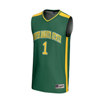 NDSU Bison Basketball Jersey, Green Fashion Lightweight Sportswear Jersey Shirt, Sleeveless Athletic Tank Jersey, Casual Gift for Men