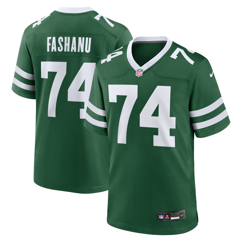 Olu Fashanu New York Jets Football Jersey, Green Game Sportswear Jersey Shirt, Lightweight Breathable Athletic Jersey, Casual Gift for Men