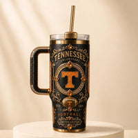 TENN in Gold and Amber - Ornate Volunteers Tumbler
