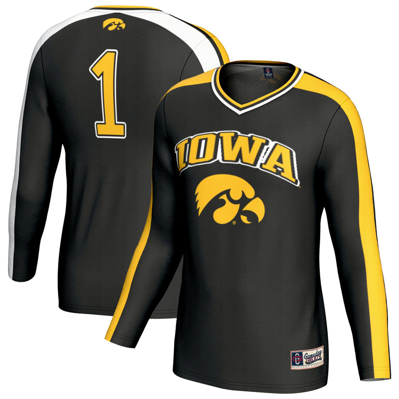 Iowa Hawkeyes Volleyball Jersey, Black Fashion Lightweight Sportswear Jersey Shirt, Lightweight Breathable Athletic Jersey, Casual Gift for Men