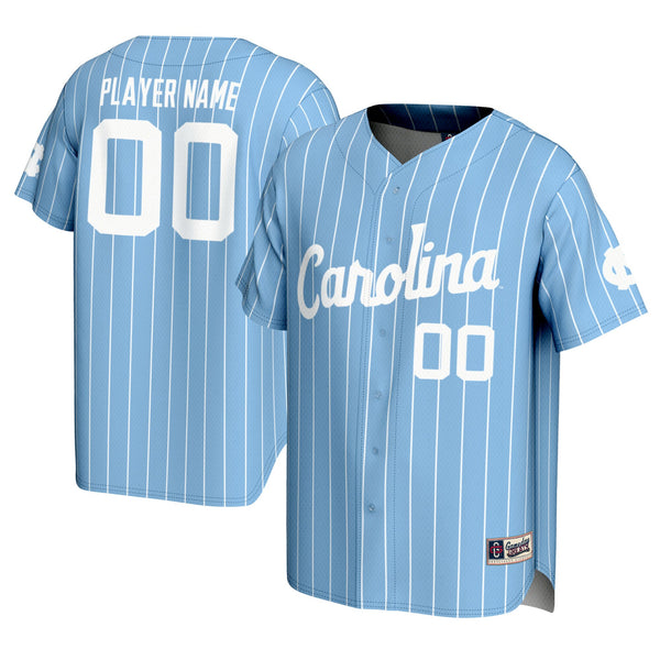 North Carolina Tar Heels NIL Pick-A-Player Lightweight Baseball Jersey - Carolina Blue