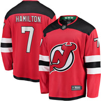 Dougie Hamilton New Jersey Devils Hockey Jersey, Red Breakaway Sportswear Jersey Shirt, Long Sleeve Hockey Sweater Jersey, Casual Gift for Men
