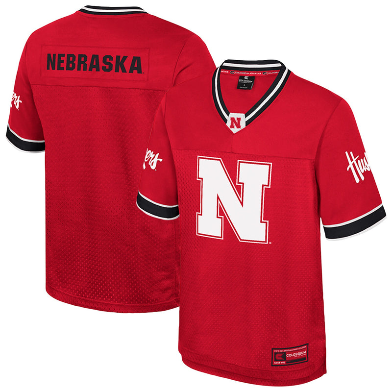 Nebraska Huskers Nothing But Football Jersey, Red Sportswear Jersey Shirt, Lightweight Breathable Athletic Jersey, Casual Gift for Men