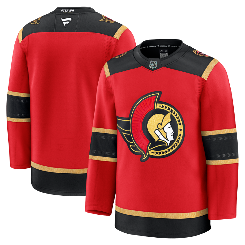 Ottawa Senators Hockey Jersey, Red Premium Sportswear Jersey Shirt, Long Sleeve Hockey Sweater Jersey, Casual Gift for Men, Style 203133874
