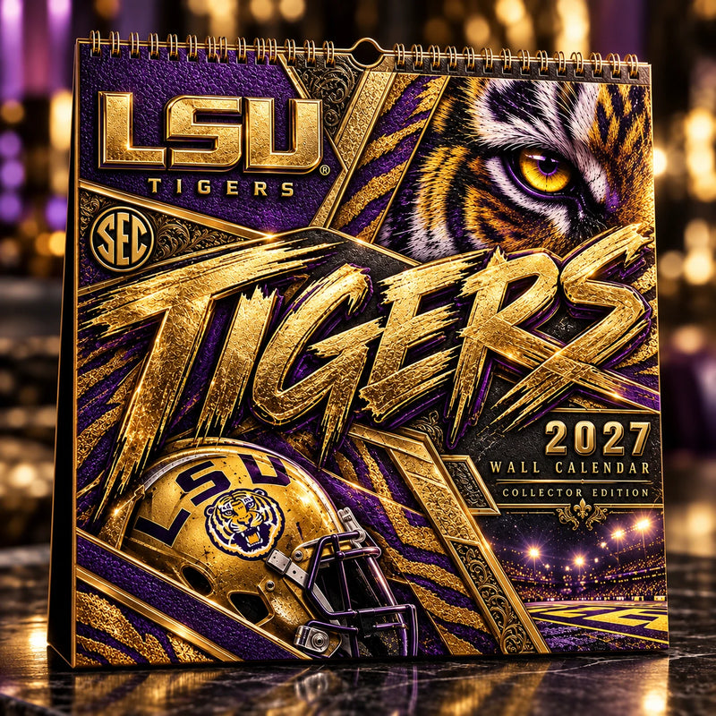 LSU Gilded Stripe - Tiger Gaze Calendar Cover