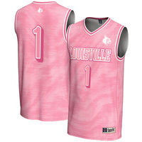 Louisville Cardinals Basketball Jersey, Pink Fashion Lightweight Sportswear Jersey Shirt, Sleeveless Athletic Tank Jersey, Casual Gift for Men