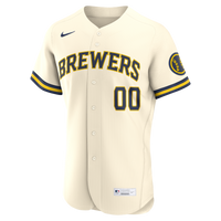 Milwaukee Brewers Baseball Jersey, Cream Sportswear Jersey Shirt, Lightweight Breathable Athletic Jersey, Casual Gift for Men, Style 2001916819