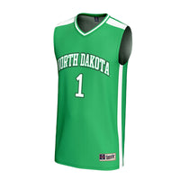 North Dakota Basketball Jersey, Kelly Green Fashion Lightweight Sportswear Jersey Shirt, Sleeveless Athletic Tank Jersey, Casual Gift for Men