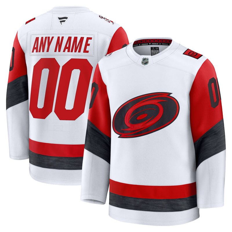 Carolina Hurricanes Hockey Jersey, White Premium Away Sportswear Jersey Shirt, Long Sleeve Hockey Sweater Jersey, Casual Gift for Men