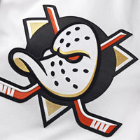 Anaheim Ducks Hockey Jersey, White Premium Away Sportswear Jersey Shirt, Long Sleeve Hockey Sweater Jersey, Casual Gift for Men, Style 202055778