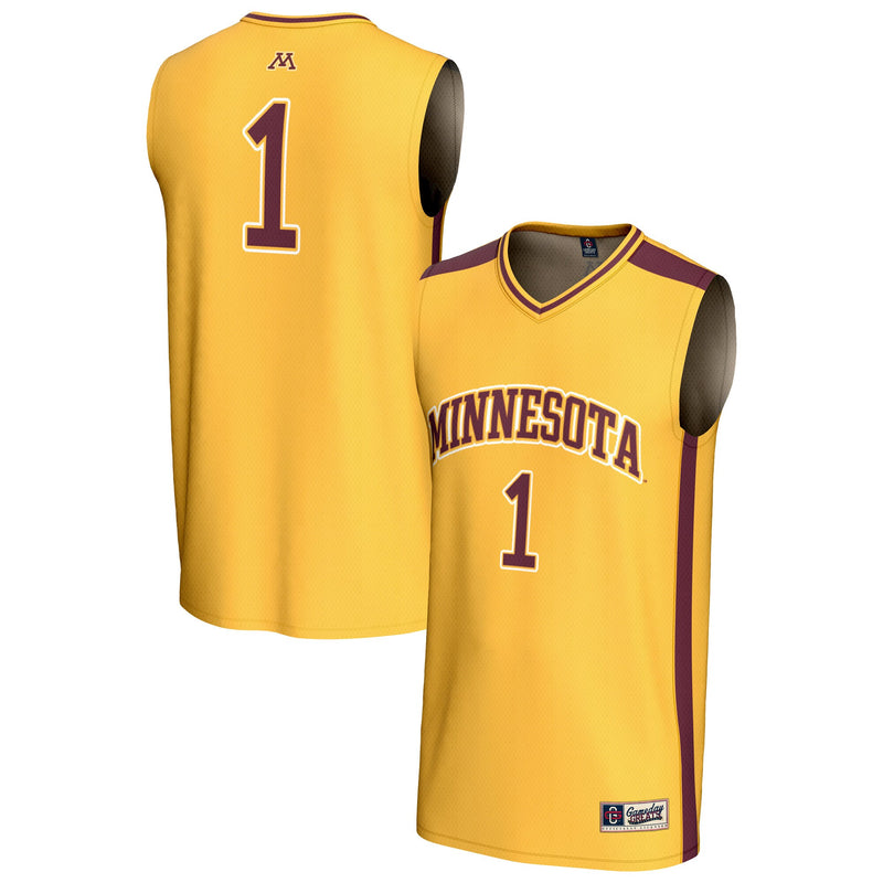 Minnesota Golden Gophers Basketball Jersey, Gold Sportswear Jersey Shirt, Sleeveless Athletic Tank Jersey, Casual Gift for Men, Style 202219738