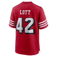 Ronnie Lott San Francisco 49ers Football Jersey, Scarlet Sportswear Jersey Shirt, Lightweight Breathable Athletic Jersey, Casual Gift for Men