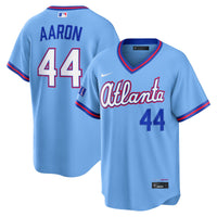 Hank Aaron Atlanta Braves Baseball Jersey, Blue Sportswear Jersey Shirt, Lightweight Breathable Athletic Jersey, Casual Gift for Men