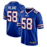 Matt Milano Buffalo Bills Football Jersey, Royal Game Sportswear Jersey Shirt, Lightweight Breathable Athletic Jersey, Casual Gift for Men