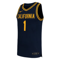 Cal Bears Basketball Jersey, Navy Replica Sportswear Jersey Shirt, Sleeveless Athletic Tank Jersey, Casual Gift for Men, Style 202319064