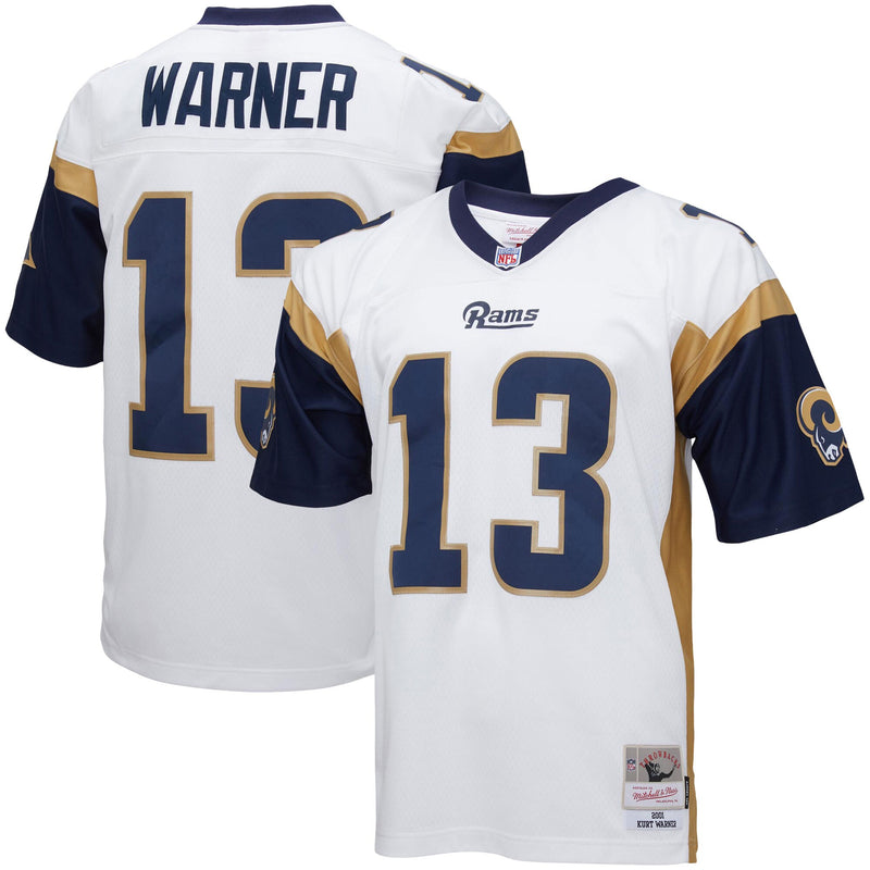 Kurt Warner Los Angeles Rams Football Jersey, White Replica Sportswear Jersey Shirt, Lightweight Breathable Athletic Jersey, Casual Gift for Men