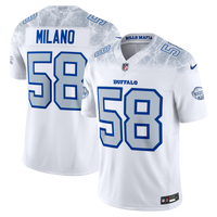 Matt Milano Buffalo Bills Football Jersey, White Limited Sportswear Jersey Shirt, Lightweight Breathable Athletic Jersey, Casual Gift for Men