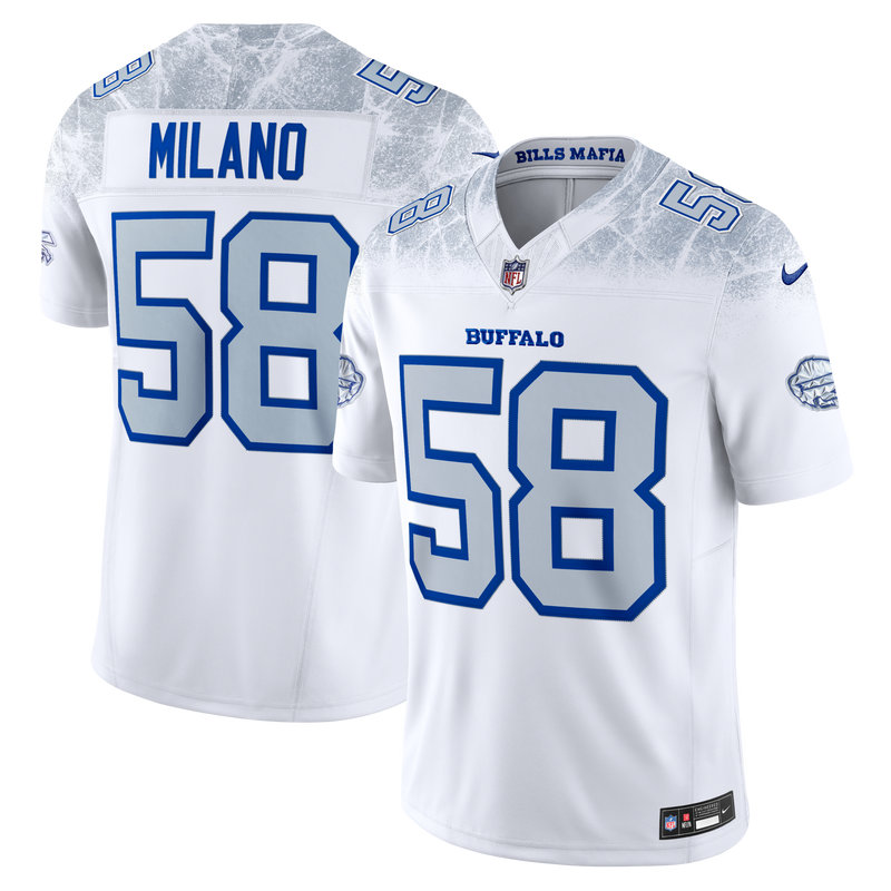 Matt Milano Buffalo Bills Football Jersey, White Limited Sportswear Jersey Shirt, Lightweight Breathable Athletic Jersey, Casual Gift for Men