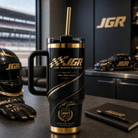 JGR in Black and Gold - Checkered Flag Legacy Tumbler