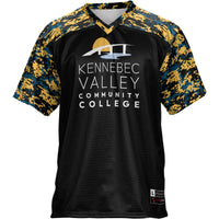 Kennebec Valley Community College Football Jersey, Black Sportswear Jersey Shirt, Lightweight Breathable Athletic Jersey, Casual Gift for Men