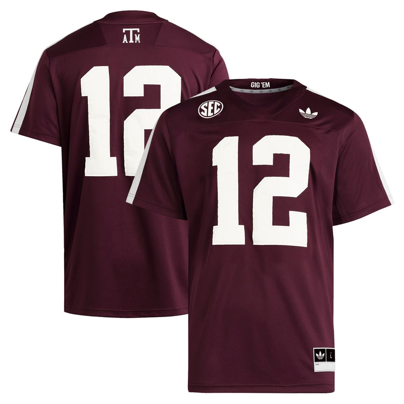 Texas A&M Aggies Football Jersey, Maroon Sportswear Jersey Shirt, Lightweight Breathable Athletic Jersey, Casual Gift for Men, Style 202538864