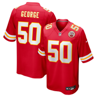 Brandon George Kansas City Chiefs Football Jersey, Red Game Sportswear Jersey Shirt, Lightweight Breathable Athletic Jersey, Casual Gift for Men