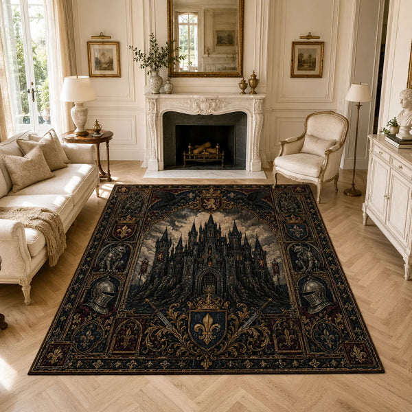 Castle in Shadow - Gothic Heraldry Floor Composition - main