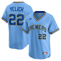 Christian Yelich Milwaukee Brewers Baseball Jersey, Sportswear Jersey Shirt, Lightweight Athletic Jersey, Casual Gift for Men, Style 201933686