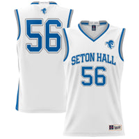 Seton Hall Pirates Basketball Jersey, White Lightweight Sportswear Jersey Shirt, Sleeveless Athletic Tank Jersey, Casual Gift for Men