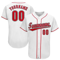 Custom Baseball Jersey, White Sportswear Jersey Shirt, Athletic Button Down Moisture Wicking Jersey, Casual Gift for Men, Style CincinnatiG0057