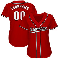 Custom Baseball Jersey, Red Sportswear Jersey Shirt, Athletic Button Down Moisture Wicking Jersey, Casual Gift for Men, Style CincinnatiG0085