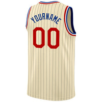 Custom Basketball Jersey, Cream Black Red Sportswear Jersey Shirt, Athletic Mesh Moisture Wicking Jersey, Casual Gift for Men, Style Cream0121