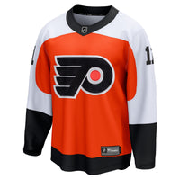 Travis Konecny Philadelphia Flyers Hockey Jersey, Orange Sportswear Jersey Shirt, Long Sleeve Hockey Sweater Jersey, Casual Gift for Men