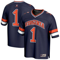 Virginia Cavaliers Football Jersey, Navy Sportswear Jersey Shirt, Lightweight Breathable Athletic Jersey, Casual Gift for Men, Style 202220780