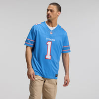 Cameron Ward Tennessee Titans Football Jersey, Blue Limited Sportswear Jersey Shirt, Lightweight Breathable Athletic Jersey, Casual Gift for Men