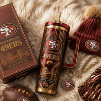 SF - Art Deco Lines in Crimson and Gold