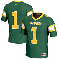 NDSU Bison Football Jersey, Green Fashion Sportswear Jersey Shirt, Lightweight Breathable Athletic Jersey, Casual Gift for Men, Style 202712343