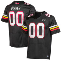Maryland Terrapins Football Jersey, Black Sportswear Jersey Shirt, Lightweight Breathable Athletic Jersey, Casual Gift for Men, Style 200599492