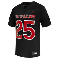 Rutgers Scarlet Knights Football Jersey, Black Replica Game Sportswear Jersey Shirt, Lightweight Breathable Athletic Jersey, Casual Gift for Men