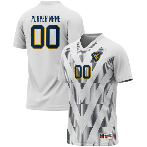 West Virginia Mountaineers Pick-A-Player NIL Lightweight Soccer Jersey - White