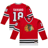 Denis Savard Chicago Blackhawks Hockey Jersey, Scarlet Sportswear Jersey Shirt, Long Sleeve Hockey Sweater Jersey, Casual Gift for Men