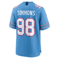 Jeffery Simmons Tennessee Titans Football Jersey, Blue Game Sportswear Jersey Shirt, Lightweight Breathable Athletic Jersey, Casual Gift for Men