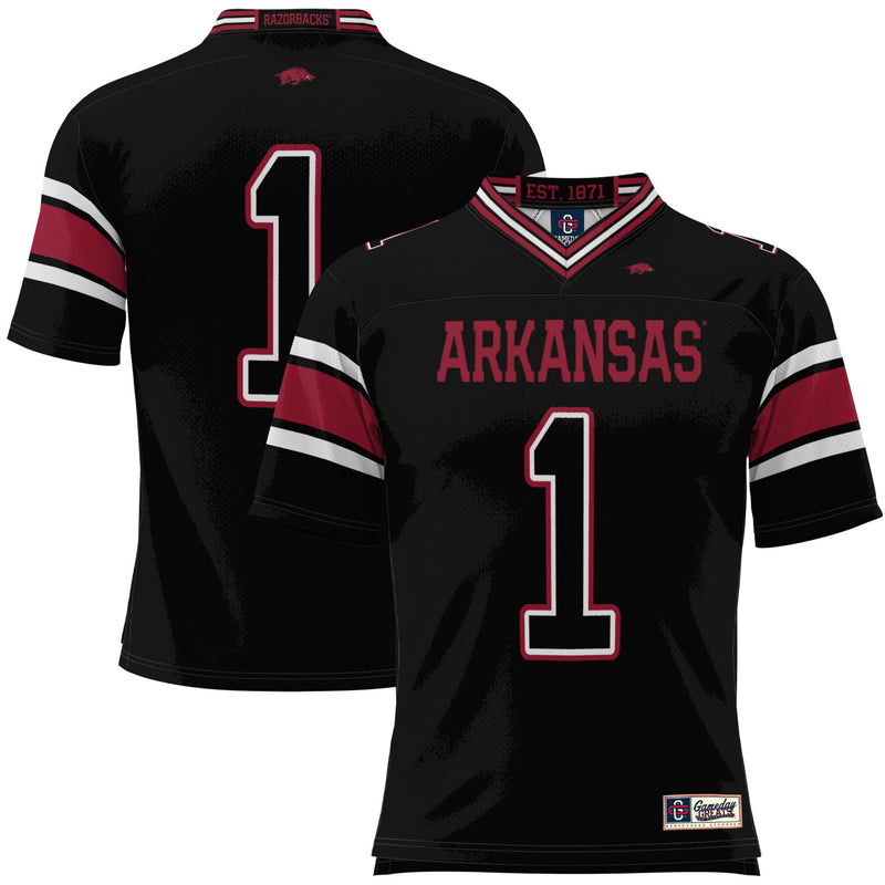 Arkansas Razorbacks Football Jersey, Black Sportswear Jersey Shirt, Lightweight Breathable Athletic Jersey, Casual Gift for Men