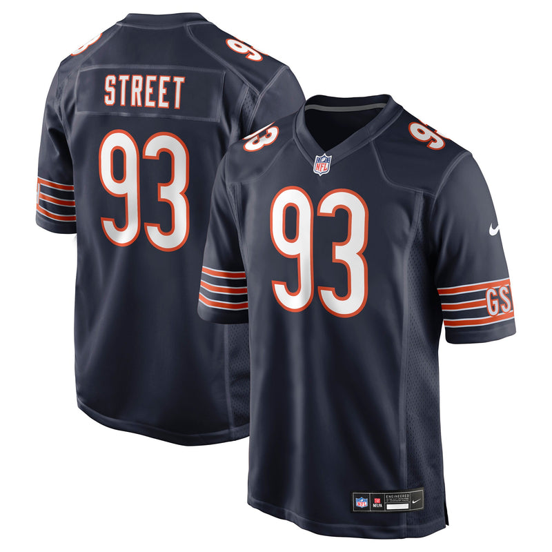 Kentavius Street Chicago Bears Football Jersey, Navy Game Sportswear Jersey Shirt, Lightweight Breathable Athletic Jersey, Casual Gift for Men