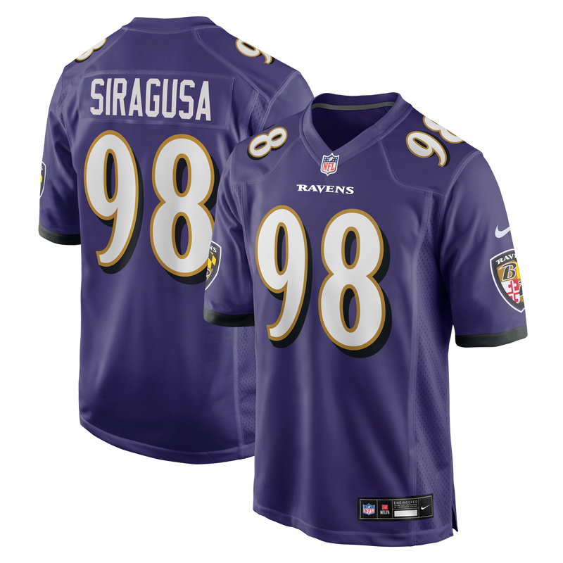 Tony Siragusa Baltimore Ravens Football Jersey, Purple Game Sportswear Jersey Shirt, Lightweight Breathable Athletic Jersey, Casual Gift for Men