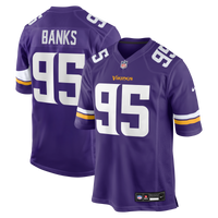 Caleb Banks Minnesota Vikings Football Jersey, Purple Game Sportswear Jersey Shirt, Lightweight Breathable Athletic Jersey, Casual Gift for Men