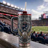 NE - Crest, Scrollwork and Stadium Blue Detail